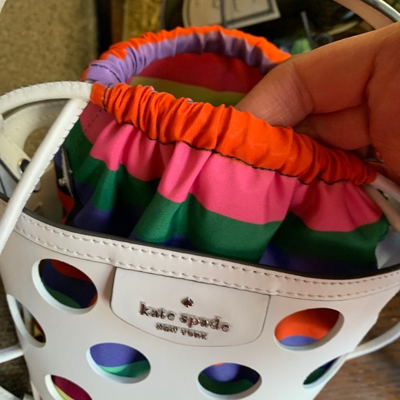 Authentic Kate spade leather drawstring Crosby😘 - Picture 5 of 14